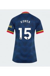 Arsenal Ezri Konsa #15 Fotballdrakt Borte Klær Dame 2026-27 Korte ermer